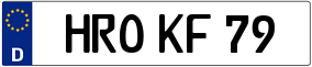 Trailer License Plate